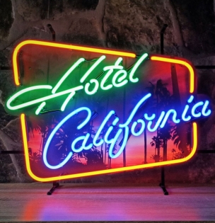 Neon Sign - Hotel California 71 x 51cm
