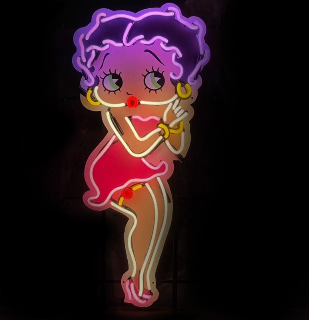 Horloge Murale Betty Boop PVC Sans Cadre - Silencieuse, Légère, Design Minimaliste Pour Chambre, Salon, Bureau